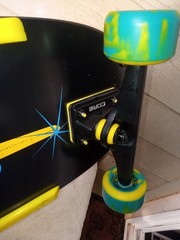 2012 New Issue Powell Peralta Skull And Sword Black And Blue And Yellow…