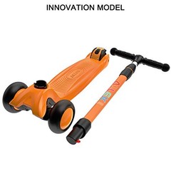 Kick Scooter B03, Lean ‘N Glide 3-Wheeled Push Scooter with Extra Wide Orange
