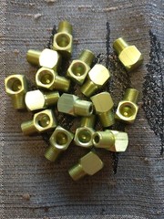 2 Yellow Greenish Aluminum 1/8th NPT Paintball Air Line 90 Degree Elbows