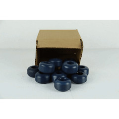 Blemished Box of 51mm Blank Blue Skateboard Wheels – 12 Wheels in Box