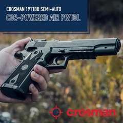 Crosman 1911BB .177 Cal Air Pistol CO2 BB Gun w/ 1500 BBs & 5 CO2 (40001)