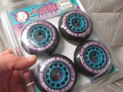 Apache Silver Eagle Wheels 70x24mm Med Set of 4