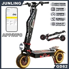 5000W Electric Scooter for Adults 55Miles 50MPH Off-Road Tire Fast E-Scooter NFC