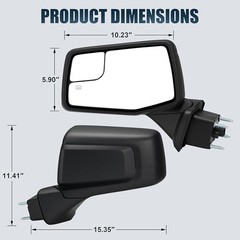 Left Driver Side Mirror for 2019-2024 Chevy Silverado 1500 – Left Side – 5 PIN