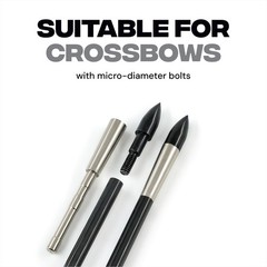 BALLISTA Sting Micro-Diameter Carbon Crossbow Bolts w/ SS Penetrator Inserts 3pc