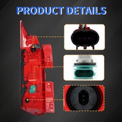 Tail Light Assembly Compatible with Cadillac SRX 2010-2016 Red Lens Rear Brak…