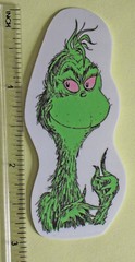 Grinch Sticker Decal 3″