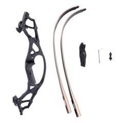 62″ Takedown Recurve Bow 30-60lbs Archery Aluminum Riser Bow Hunting Target