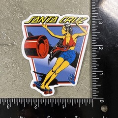 🔥Lot Of 5 Santa Cruz CA Skateboarding 3M Stickers Beach Wave Mermaid Hand Bones