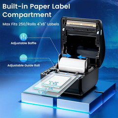 4×6 Thermal Shipping Label Printer Bluetooth Wireless for eBay Amazon UPS USPS