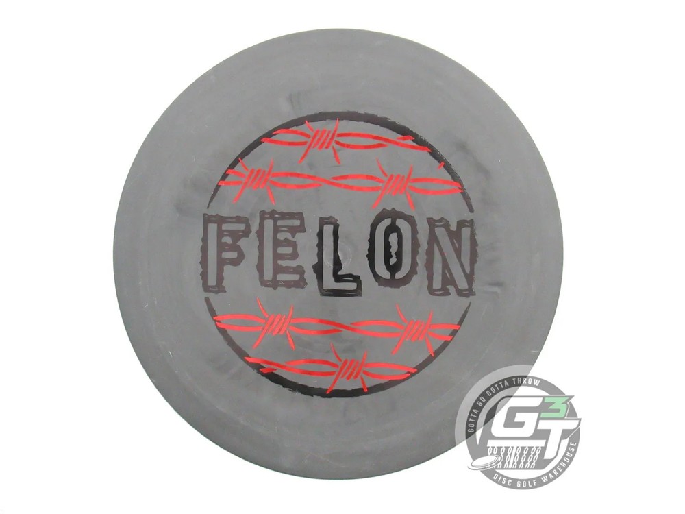 NOS Dynamic Discs BARBED WIRE Prime Felon 172g Gray Fairway Driver Golf Disc