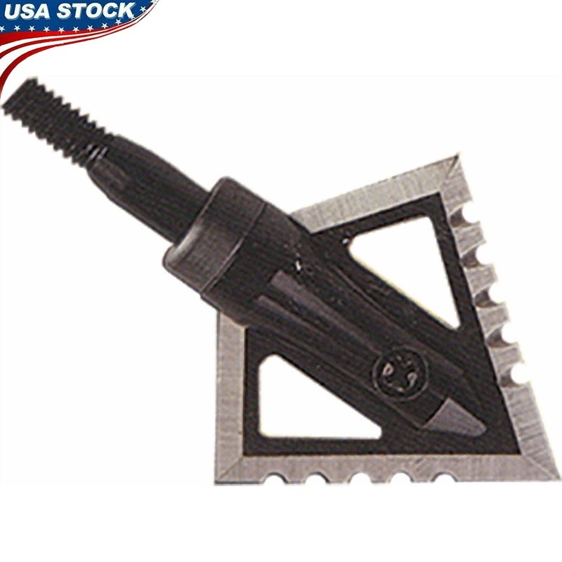 Black Hornet Ser-Razor 2 Blade Broadhead 100 125 Grain 3 Pack Cutting Diameter