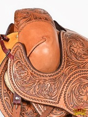 79HS Hilason Classic Series Hand-Made Rodeo Bronc American Leather Saddle
