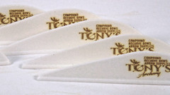 2.5″ Vanes Tonys All New Super Wave Archery Vanes White 50PK TNYSWV3343B