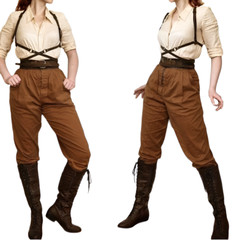 Stylish Womens Brown Breeches Horse Riding Polo Hinting Jodhpurs Trousers