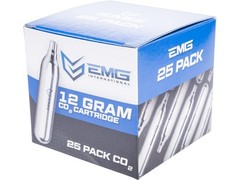 Evike – 12 Gram CO2 Cartridge for Airsoft and Air Gun (Quantity:Pack of 25/EMG)