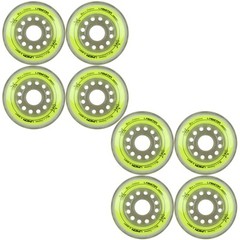 Labeda Inline Roller Hockey Skate Wheels Union Yellow 80mm SET OF 8