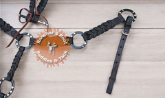 Western Leather Tack Set For Horse | Black Ring Tack Set With Barided