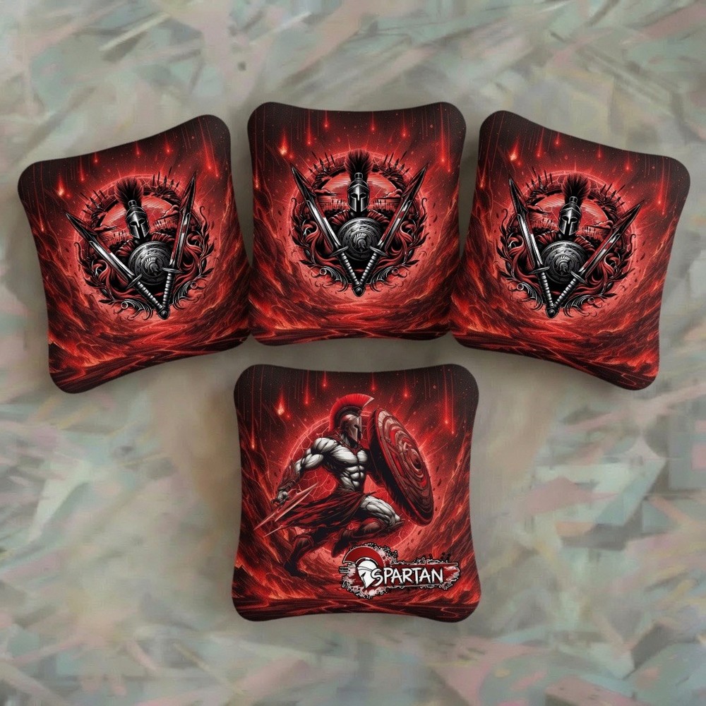 SPARTAN – Pro Cornhole Bags – 4 Bags