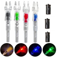 6/12pcs Archery Glowing LED Nocks ID5.2mm for Crossbow Arrows Tails Hunting Tool