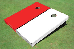 White And Red Alternating Solid Set
