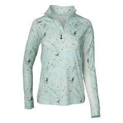Dapplebay Dragonfly Meadow 1/4 Zip Riding Top – Long Sleeve with Mesh