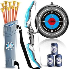 Kids Bow and Arrow Set, LED Light Up Archery Toys Set for Kids Ages 4-8 8-12