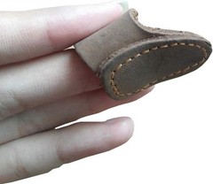 Soft Leather Thumb Ring Archery Finger Protector for Mongolian Reurve