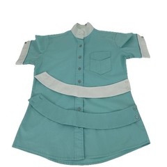 Ovation Womens Teal Equestrian Show Shirt Short Sleeve Cotton Blend Size 8