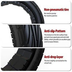 1PZ Comfort Tire 10-2.75 for Electric GoKart Pro and Gokart Bundle Rear Tire,…