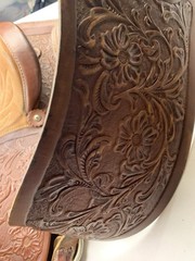 VTG Simco #3140 Leather Western Trail Horse Saddle 15″