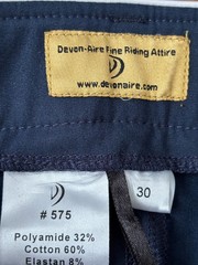 Devon Aire Breeches Womens Size 30 Riding Pants Blue White Equestrian NWT $100