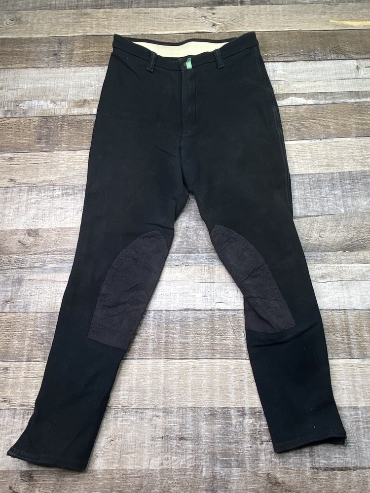 Devon-Aire Riding Pant Women Gray Equestrian Horse Faded Stretch Breeches 26*