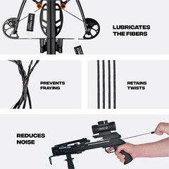 BALLISTA Bow & Crossbow String Wax – Protect & Prolong String Life – 3 pc