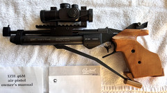Baikal MP-46M .177 Single Stroke Pneumatic Match Air Pistol with Scope & Case