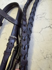 NEW Dover Saddlery Flat Hunt Bridle Fox Hunting 🦊Cob/ Oversized