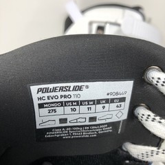 powerslide hc evo pro 110 carbon fiber inline skates – size 10 men us