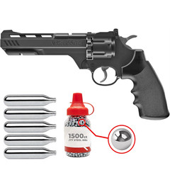 Crosman Vigilante .177 Cal Air Pistol CO2 BB Gun w/ 1500 BBs & 5 CO2 (CCP8B2)