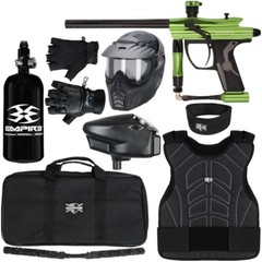 Kingman Spyder Fenix Level 2 Protector Paintball Gun Package Kit – S/M – Lime