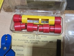 Vintage Lot Gebhardt Helical Multi Fletcher 6 Arrow Fletching Jig Bow Tips