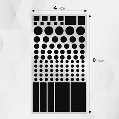 2 Sheets LED Light Blocking Stickers Light Dimming Filters LED Covers Blackout