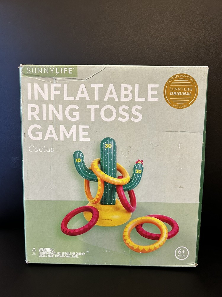 Sunnylife Inflatable Ring Toss Game Cactus