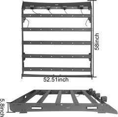 1500 Top Roof Rack Crossbar Cargo Basket Luggage Carrier Compatible
