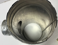 Gas Vent Tee 6 in. 3 in, 6ET-3 Aluminum Alloy and Galvanized Steel