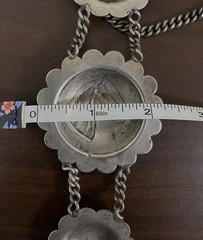 Amazing Vintage Sterling Silver Parade Face Chain w/Conchos for Headstall Bridle