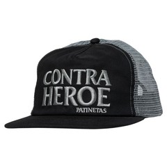 Anti Hero Skateboards Contra Heroe Black Mesh Trucker Snapback Hat