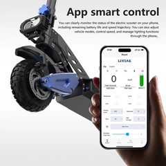 NFC Electric Scooter 2*2500W Dual Motor 50MPH 55Miles 60V 25Ah Off-Road US 5000W