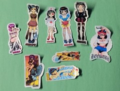 Hook-ups Inspired Girls Stickers Set 2.4 Surf Skate Vinyl Laminated Die-cut