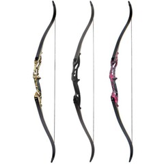 56» 30-50lbs Recurve Bow Hunting Bow Archery W/ 17» Riser Long Bow for Archery