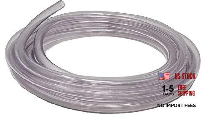 Unreinforced PVC Food Grade Clear Vinyl Tubing, 5/16-Inch ID x 7/16-Inch 10 Ft